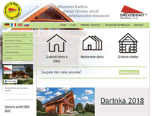 Tablet Screenshot of drevodomyslovakia.sk